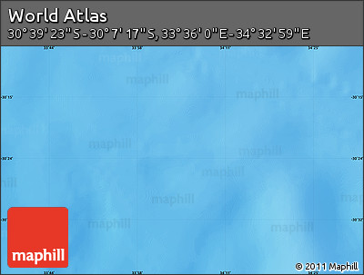 Physical Map of the Area around 30° 23' 20" S, 34° 4' 30" E