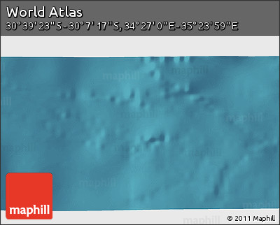 Satellite 3D Map of the Area around 30° 23' 20" S, 34° 55' 29" E