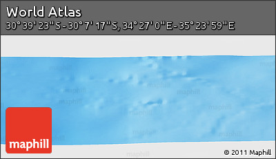 Physical Panoramic Map of the Area around 30° 23' 20" S, 34° 55' 29" E