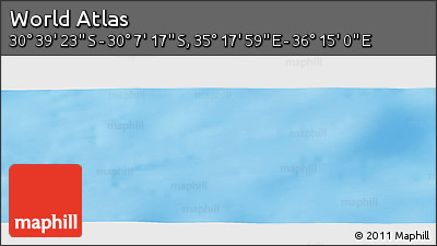 Physical Panoramic Map of the Area around 30° 23' 20" S, 35° 46' 29" E