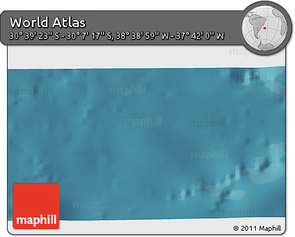 Satellite 3D Map of the Area around 30° 23' 20" S, 38° 10' 29" W