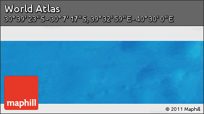 Physical Panoramic Map of the Area around 30° 23' 20" S, 40° 1' 29" E
