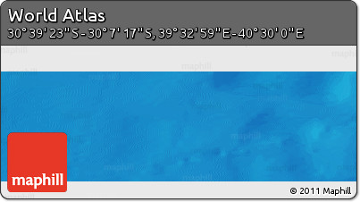 Physical Panoramic Map of the Area around 30° 23' 20" S, 40° 1' 29" E