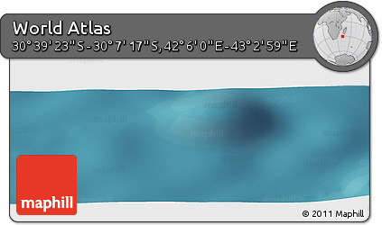 Satellite Panoramic Map of the Area around 30° 23' 20" S, 42° 34' 30" E