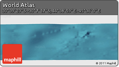 Satellite Panoramic Map of the Area around 30° 23' 20" S, 45° 7' 30" E