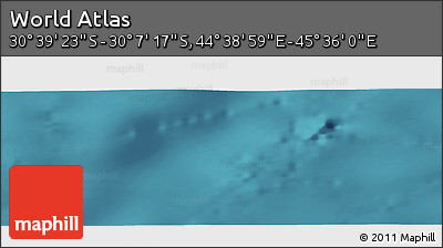 Satellite Panoramic Map of the Area around 30° 23' 20" S, 45° 7' 30" E