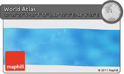 Physical Panoramic Map of the Area around 30° 23' 20" S, 47° 40' 29" E