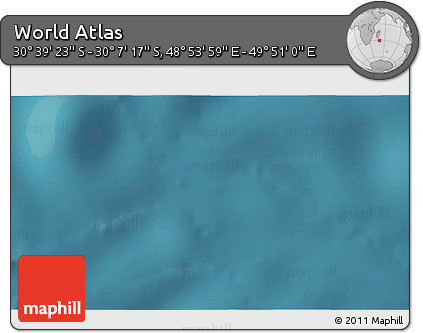 Satellite 3D Map of the Area around 30° 23' 20" S, 49° 22' 30" E