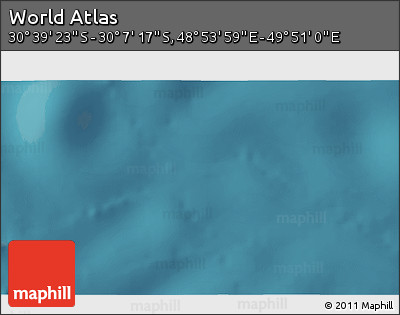 Satellite 3D Map of the Area around 30° 23' 20" S, 49° 22' 30" E