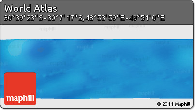 Physical Panoramic Map of the Area around 30° 23' 20" S, 49° 22' 30" E