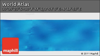 Shaded Relief Panoramic Map of the Area around 30° 23' 20" S, 4° 19' 30" E