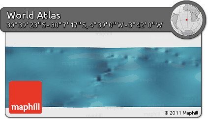 Satellite Panoramic Map of the Area around 30° 23' 20" S, 4° 10' 30" W