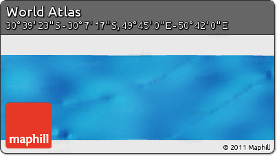 Physical Panoramic Map of the Area around 30° 23' 20" S, 50° 13' 30" E