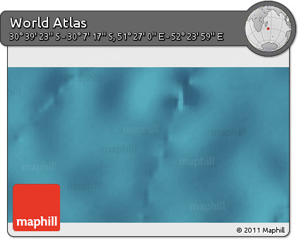 Satellite 3D Map of the Area around 30° 23' 20" S, 51° 55' 29" E