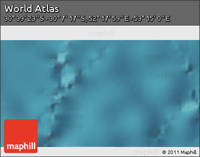 Satellite 3D Map of the Area around 30° 23' 20" S, 52° 46' 29" E