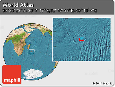 Satellite Location Map of the Area around 30° 23' 20" S, 52° 46' 29" E
