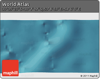 Satellite 3D Map of the Area around 30° 23' 20" S, 53° 37' 30" E