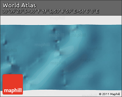 Satellite 3D Map of the Area around 30° 23' 20" S, 53° 37' 30" E