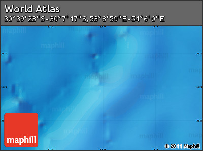 Physical Map of the Area around 30° 23' 20" S, 53° 37' 30" E