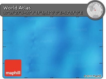 Physical Map of the Area around 30° 23' 20" S, 54° 28' 30" E
