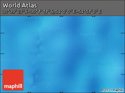 Physical Map of the Area around 30° 23' 20" S, 54° 28' 30" E