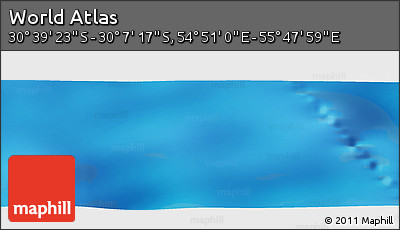 Physical Panoramic Map of the Area around 30° 23' 20" S, 55° 19' 30" E