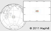 Blank Location Map of the area around 30° 23' 20" S, 59° 34' 30" E