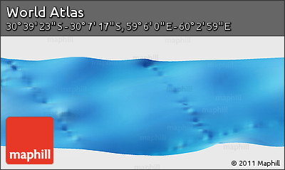 Physical Panoramic Map of the Area around 30° 23' 20" S, 59° 34' 30" E