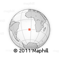 Outline Map of the Area around 30° 23' 20" S, 5° 1' 30" W, rectangular outline