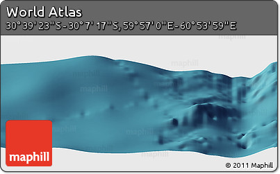 Satellite Panoramic Map of the Area around 30° 23' 20" S, 60° 25' 29" E