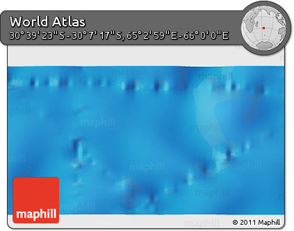 Physical 3D Map of the Area around 30° 23' 20" S, 65° 31' 30" E