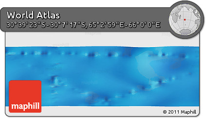 Physical Panoramic Map of the Area around 30° 23' 20" S, 65° 31' 30" E