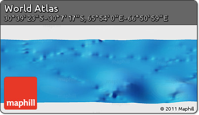 Physical Panoramic Map of the Area around 30° 23' 20" S, 66° 22' 30" E