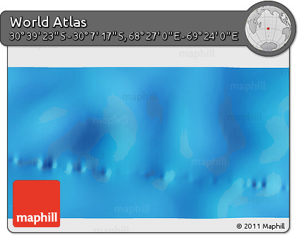 Physical 3D Map of the Area around 30° 23' 20" S, 68° 55' 30" E