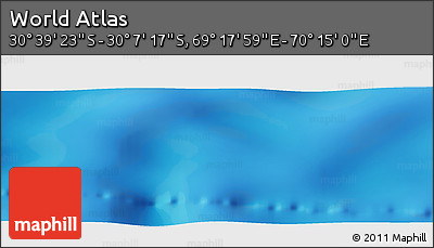 Physical Panoramic Map of the Area around 30° 23' 20" S, 69° 46' 30" E