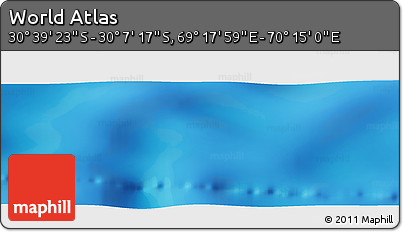 Physical Panoramic Map of the Area around 30° 23' 20" S, 69° 46' 30" E