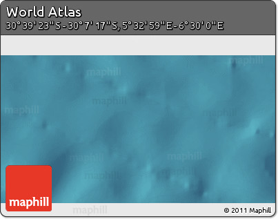 Satellite 3D Map of the Area around 30° 23' 20" S, 6° 1' 30" E