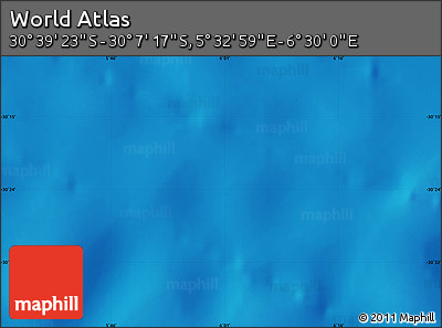 Physical Map of the Area around 30° 23' 20" S, 6° 1' 30" E