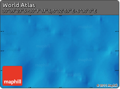 Physical Map of the Area around 30° 23' 20" S, 6° 1' 30" E