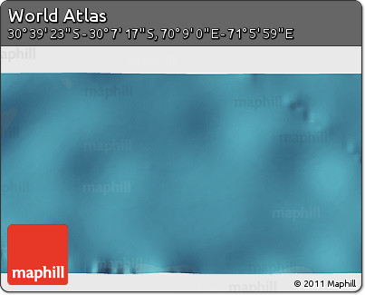 Satellite 3D Map of the Area around 30° 23' 20" S, 70° 37' 30" E