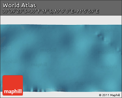 Satellite 3D Map of the Area around 30° 23' 20" S, 70° 37' 30" E