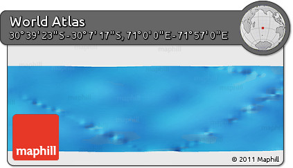 Physical Panoramic Map of the Area around 30° 23' 20" S, 71° 28' 29" E
