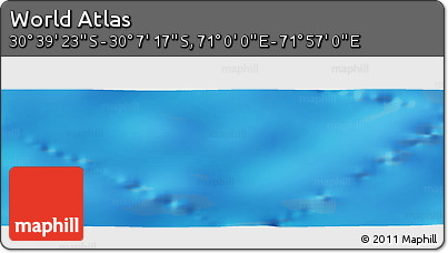 Physical Panoramic Map of the Area around 30° 23' 20" S, 71° 28' 29" E