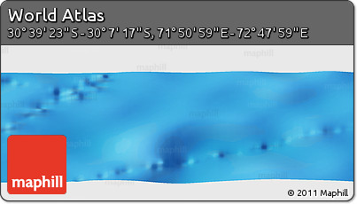 Shaded Relief Panoramic Map of the Area around 30° 23' 20" S, 72° 19' 29" E