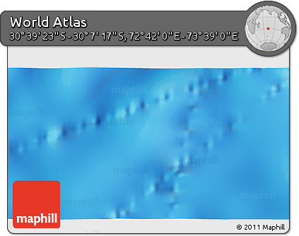 Physical 3D Map of the Area around 30° 23' 20" S, 73° 10' 30" E