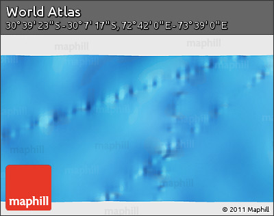 Physical 3D Map of the Area around 30° 23' 20" S, 73° 10' 30" E