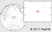 Blank Location Map of the area around 30° 23' 20" S, 73° 10' 30" E