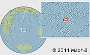 Savanna Style Location Map of the area around 30° 23' 20" S, 73° 10' 30" E, hill shading