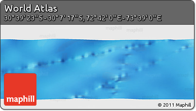 Physical Panoramic Map of the Area around 30° 23' 20" S, 73° 10' 30" E