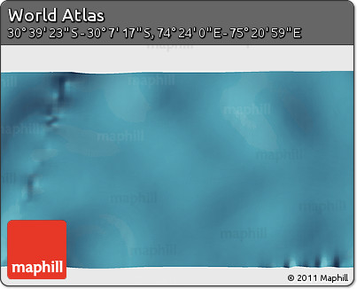 Satellite 3D Map of the Area around 30° 23' 20" S, 74° 52' 30" E